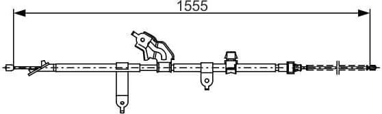 Cable Pull, parking brake 1 987 482 221 - image 2