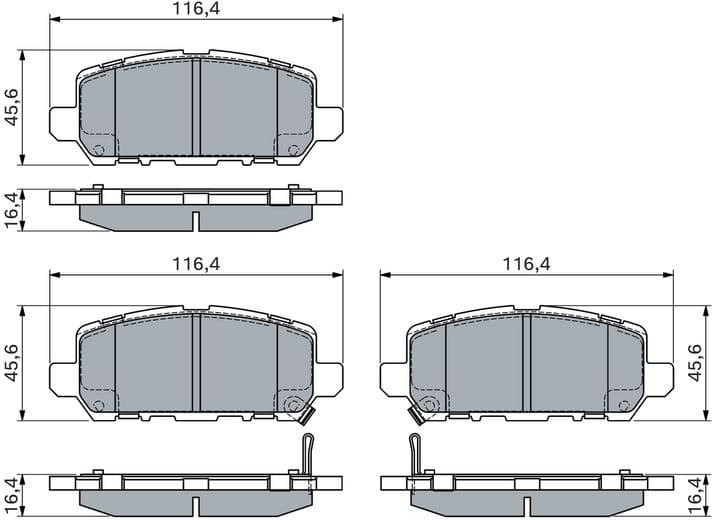 Brake Pad Set, disc brake 0986494838 - image 14