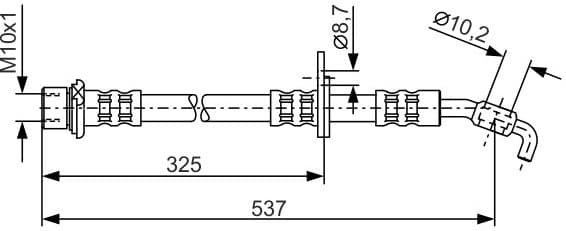 Brake Hose 1 987 476 782 - image 2