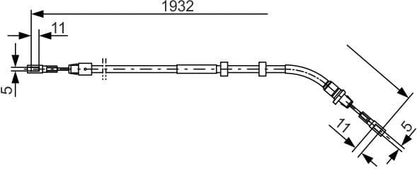 Cable Pull, parking brake 1987477904 - image 2