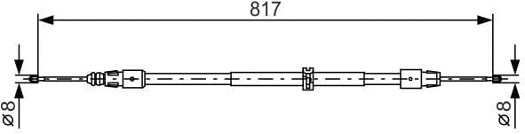 Cable Pull, parking brake 1987482024 - image 2