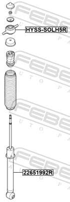 Suspension Strut Support Mount HYSS-SOLH5R - image 2