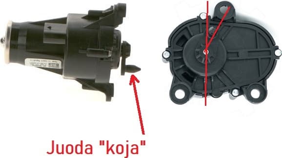 Swirl flap control actuator, intake manifold 0280751004 - image 2