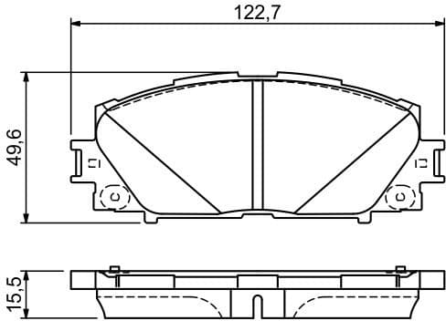 Brake Pad Set, disc brake 0986494670 - image 2