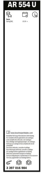 Wiper Blade Aerotwin Retrofit 3 397 016 984 - image 5