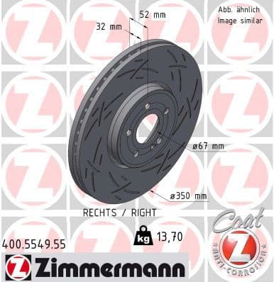 Brake Disc BLACK Z 400.5549.55
