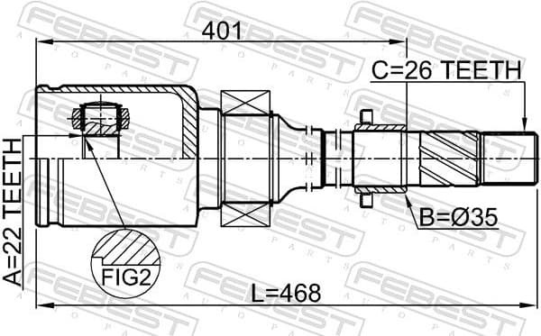 Joint Kit, drive shaft 0511-BMATRH - image 2