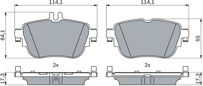 Brake Pad Set, disc brake 0 986 424 845 - image 2