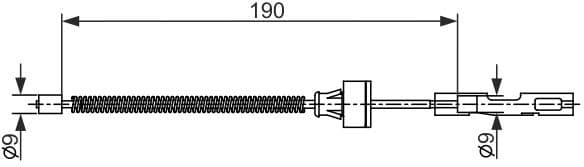 Cable Pull, parking brake 1 987 482 561 - image 2