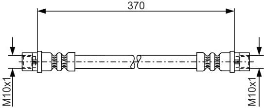 Brake Hose 1 987 481 003 - image 2