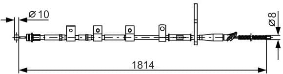Cable Pull, parking brake 1 987 482 357 - image 2