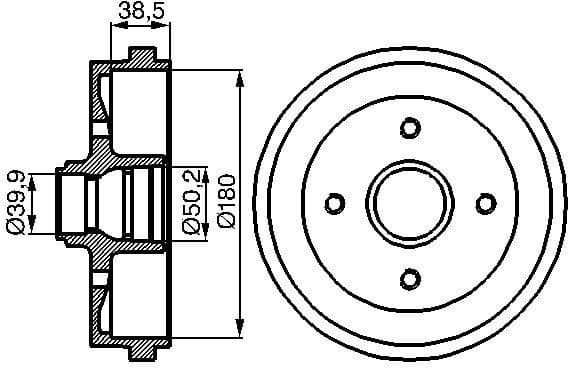 Brake Drum 0986477002 - image 2