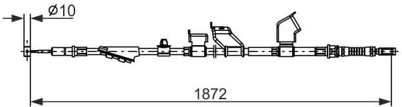 Cable Pull, parking brake 1 987 482 910 - image 2