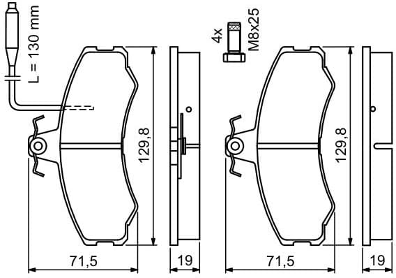 Brake Pad Set, disc brake 0986467411 - image 12