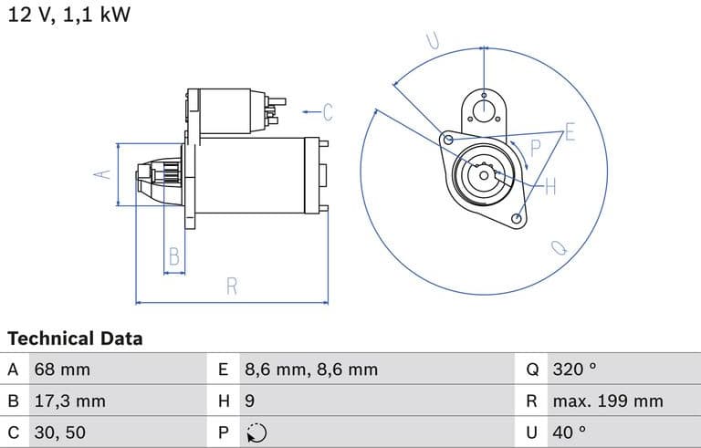 Starter 0986023660 - image 2