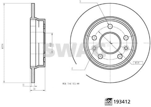 Brake Disc 33 11 1227