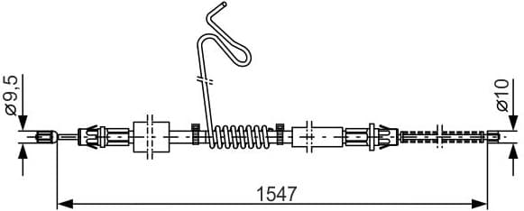 Cable Pull, parking brake 1 987 477 174 - image 6