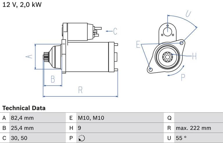Starter 0986022820 - image 2