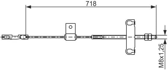 Cable Pull, parking brake 1 987 482 877 - image 2