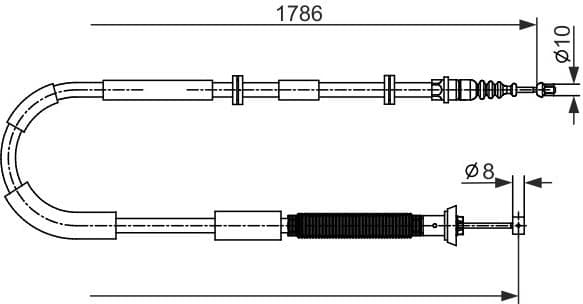 Cable Pull, parking brake 1987482589 - image 2