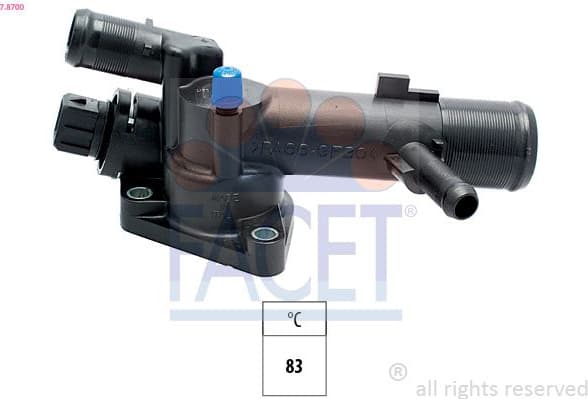 Thermostat, coolant Made in Italy - OE Equivalent 7.8700