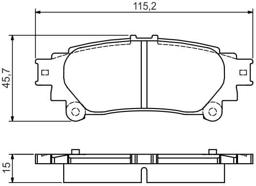 Brake Pad Set, disc brake 0986495174 - image 14