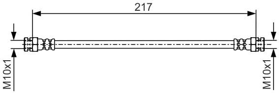 Brake Hose 1 987 481 556 - image 2