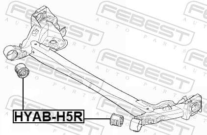 Bushing, axle beam HYAB-H5R - image 2