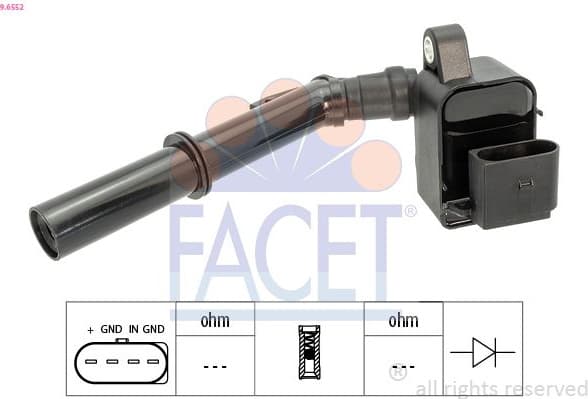 Ignition Coil OE Equivalent 9.6552