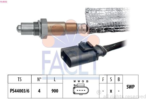 Oxygen Sensor Made in Italy - OE Equivalent 10.8502