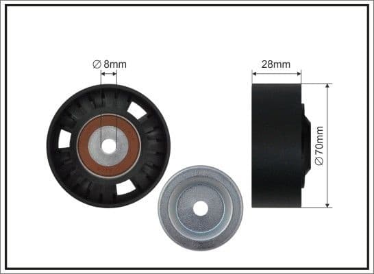 Deflection/Guide Pulley, V-ribbed belt 500112 SC