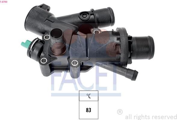Thermostat, coolant Made in Italy - OE Equivalent 7.8790