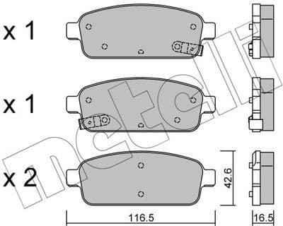 Brake Pad Set, disc brake 22-0840-0