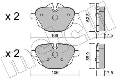 Brake Pad Set, disc brake 22-0920-0