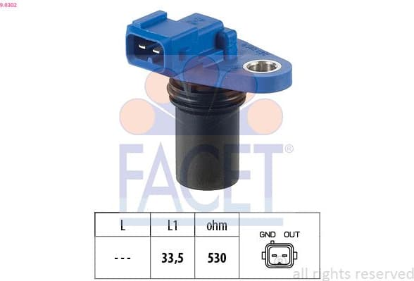 Sensor, camshaft position Made in Italy - OE Equivalent 9.0302