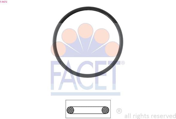 Seal, thermostat Made in Italy - OE Equivalent 7.9672