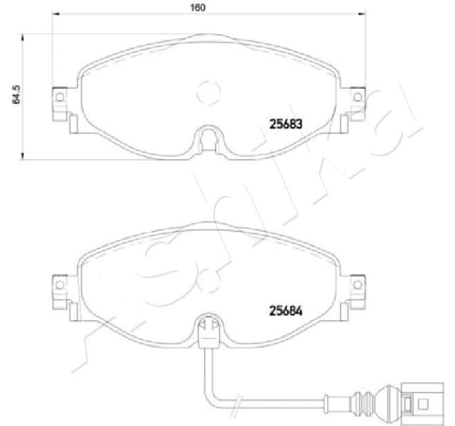 Brake Pad Set, disc brake 50-00-0907 - image 2