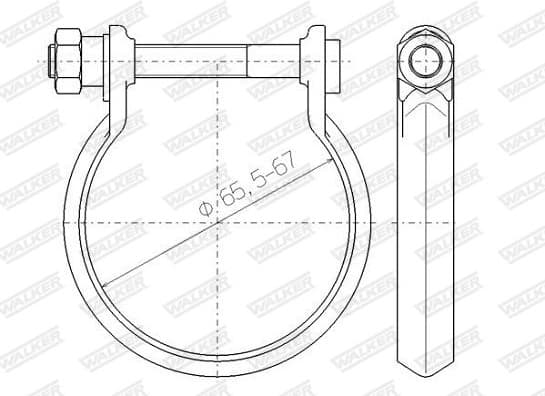 Clamping Piece, exhaust system 80439 - image 9