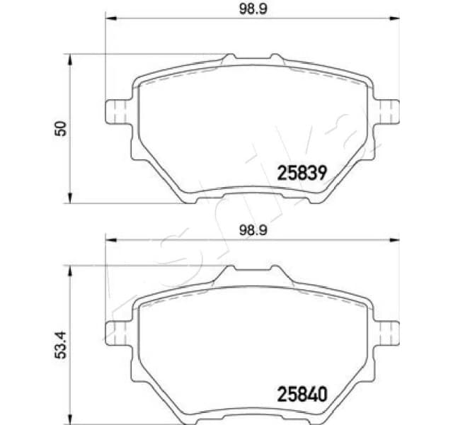 Brake Pad Set, disc brake 51-00-0614 - image 2