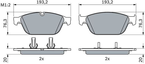 Brake Pad Set, disc brake 0986494988 - image 2