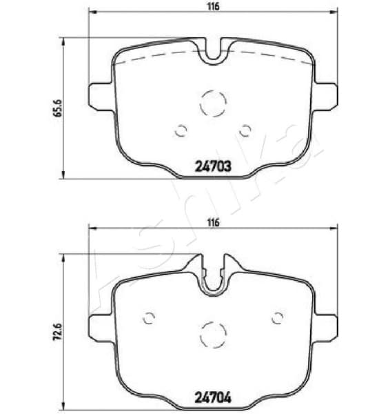 Brake Pad Set, disc brake 51-00-0113 - image 2