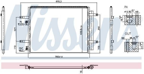 Condenser, air conditioning ** FIRST FIT ** 941004