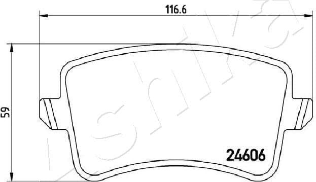 Brake Pad Set, disc brake 51-00-0908