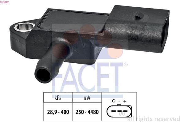 Air Pressure Sensor, altitude adaption Made in Italy - OE Equivalent 10.3327
