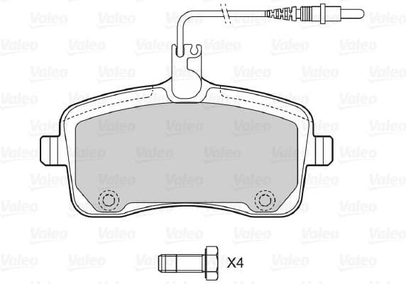 Brake Pad Set, disc brake 598662