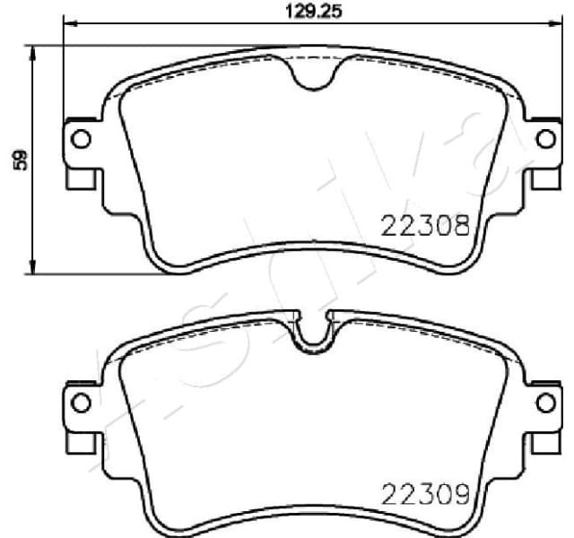 Brake Pad Set, disc brake 51-00-0910 - image 2