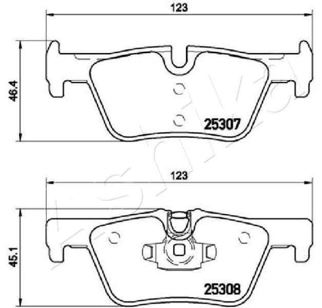Brake Pad Set, disc brake 51-00-0102