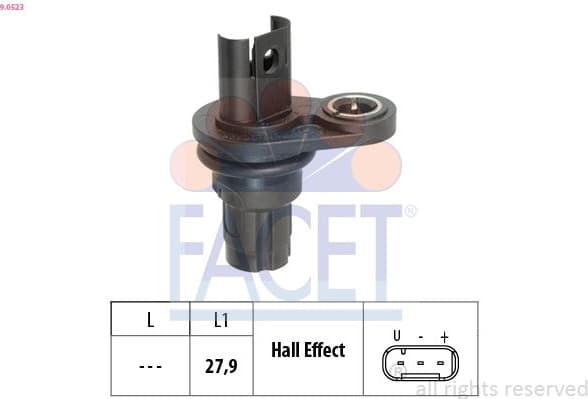 Sensor, camshaft position Made in Italy - OE Equivalent 9.0523