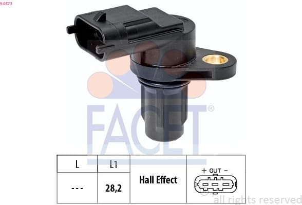 Sensor, camshaft position Made in Italy - OE Equivalent 9.0573