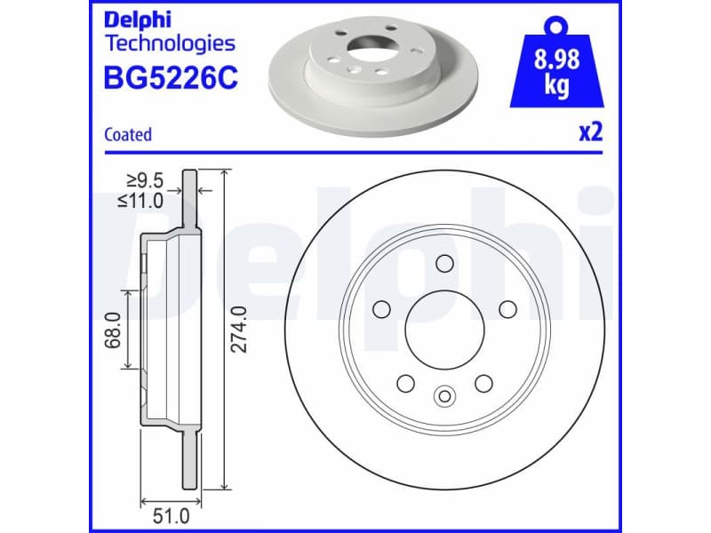 Brake Disc BG5226C